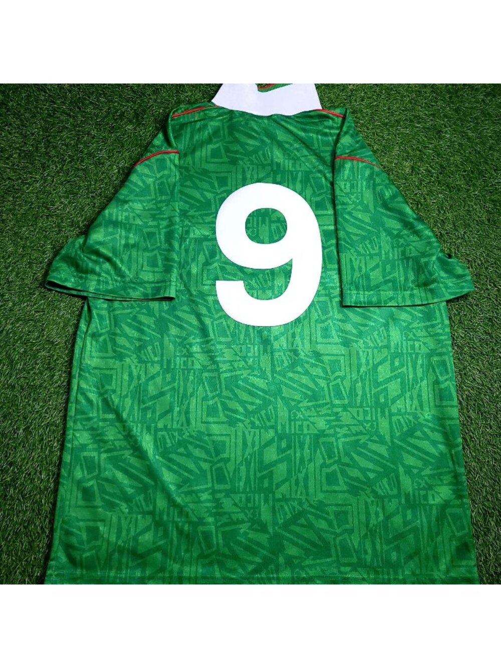 Hugo Sanchez Mexico Umbro 1993 COPA AMERICA Soccer Jersey L
